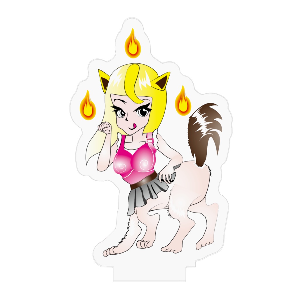 招かれざる猫客アクリルフィギュア