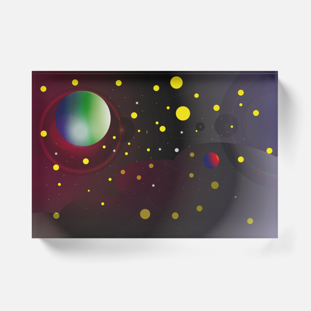 無題宇宙アクリルブロック