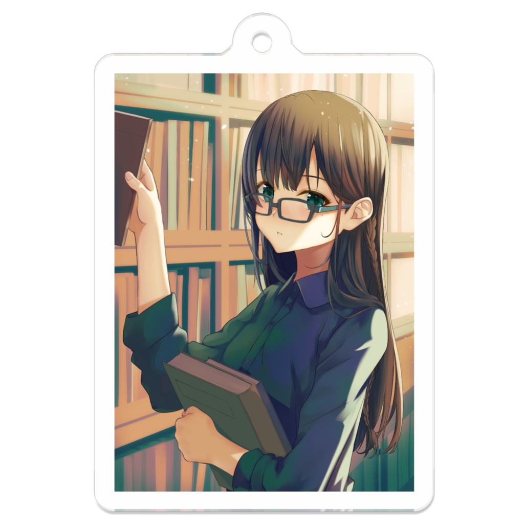 アクリルキーホルダー「文学少女」