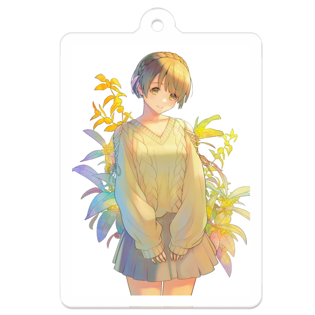 アクリルキーホルダー「金木犀～謙虚～」