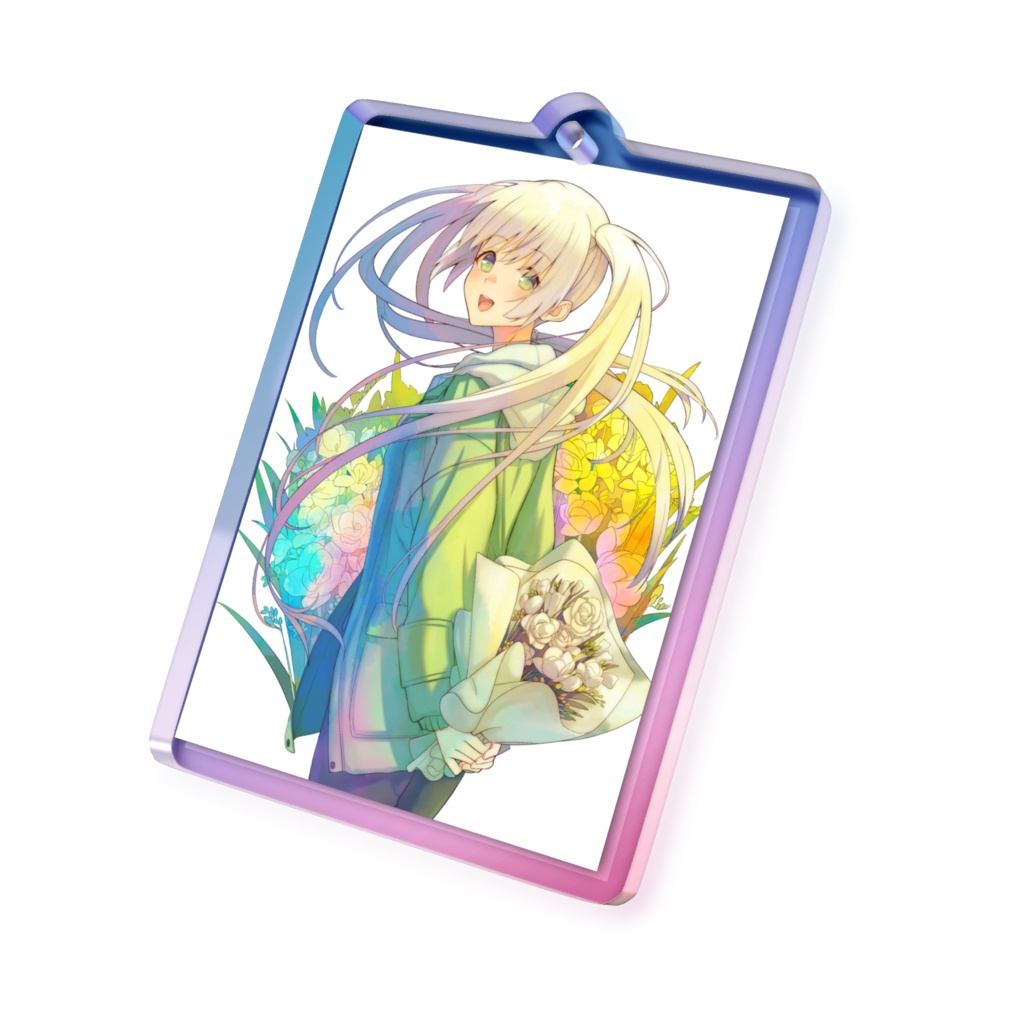 オーロラアクリルキーホルダー【フリージア~天真爛漫~】