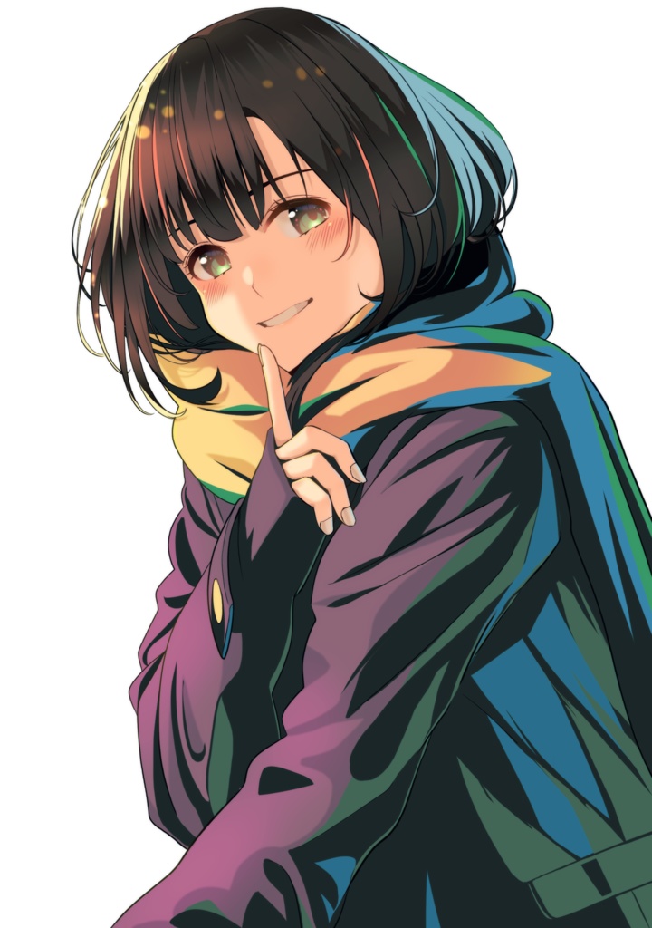 クリアiPhoneケース - iPhone XR【にっこり笑顔】