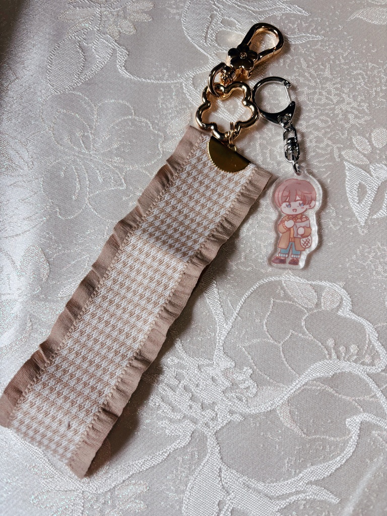 西師弟スマホストラップ(ラスティカ、ベージュ)