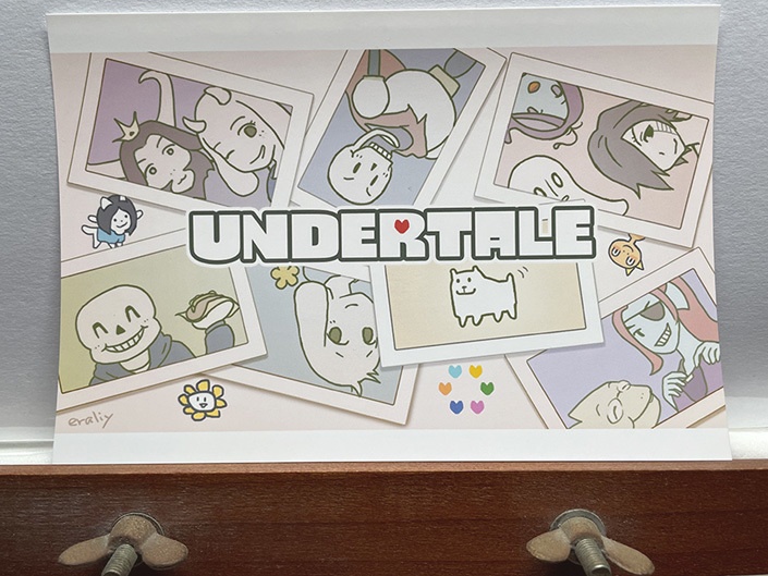 アンダーテール UNDERTALE 公式 年賀状 ファンゲーマー ポストカード