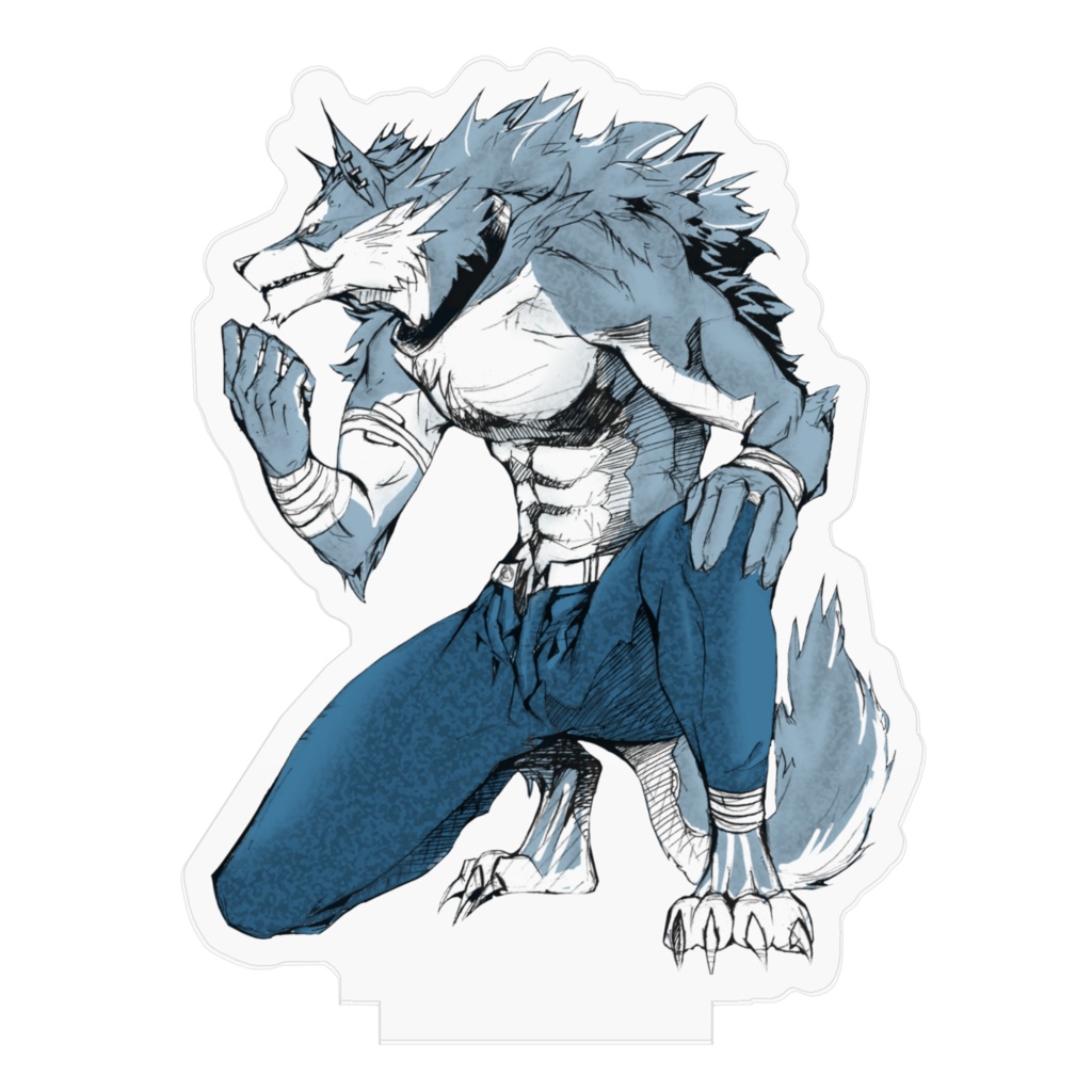 狼男フィギュア 70×70mm