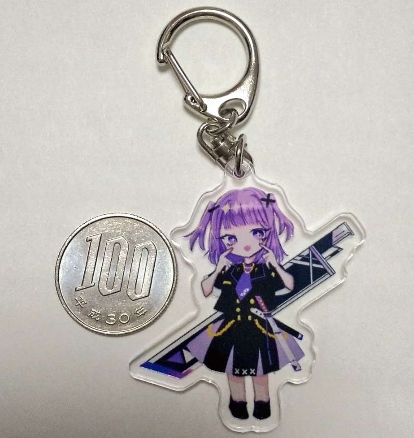 どこでもあむちゃんアクリルキーホルダー(コーティングあり)