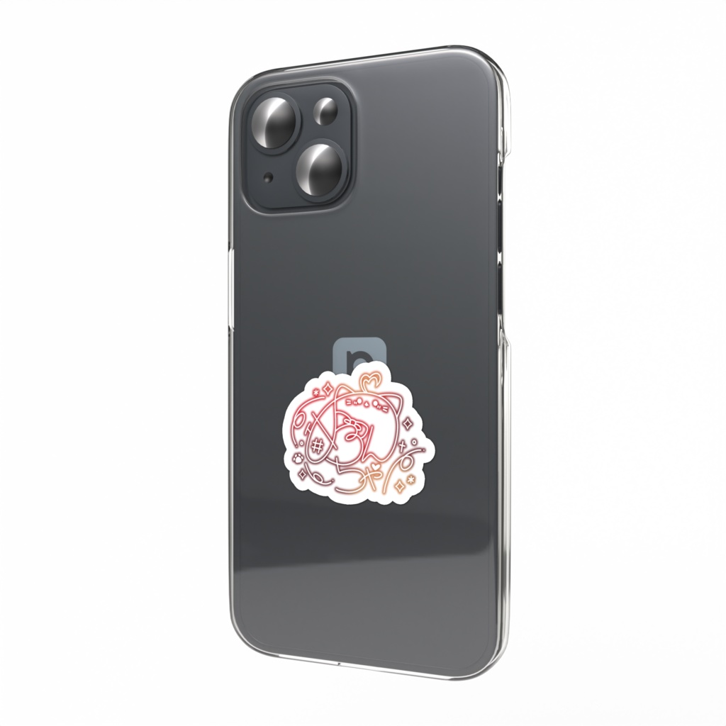 めろんちゃサインスマホステッカー