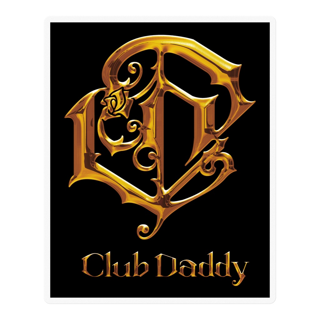 Club Daddy／ステッカー（背景あり・なし）