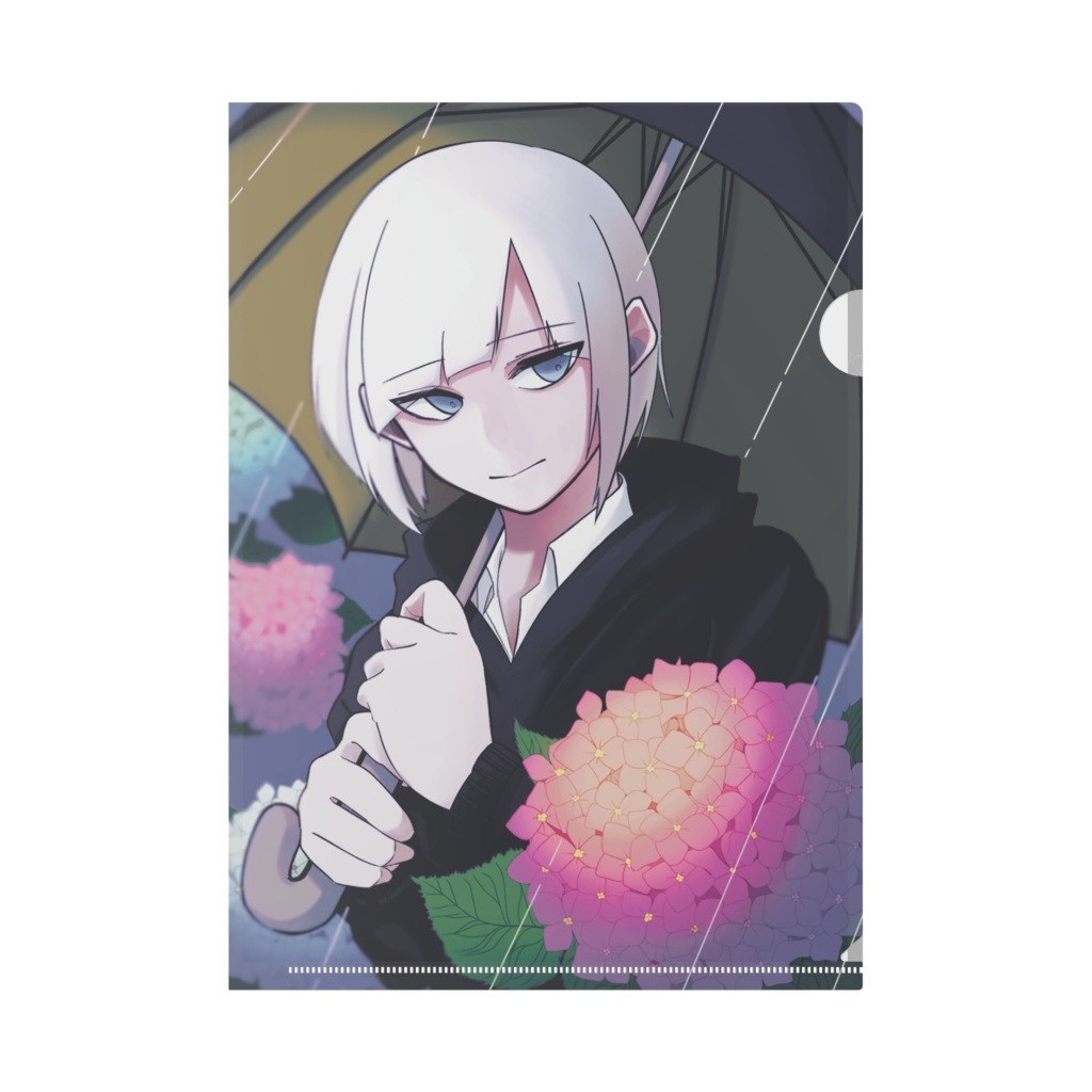 紫陽花クリアファイル