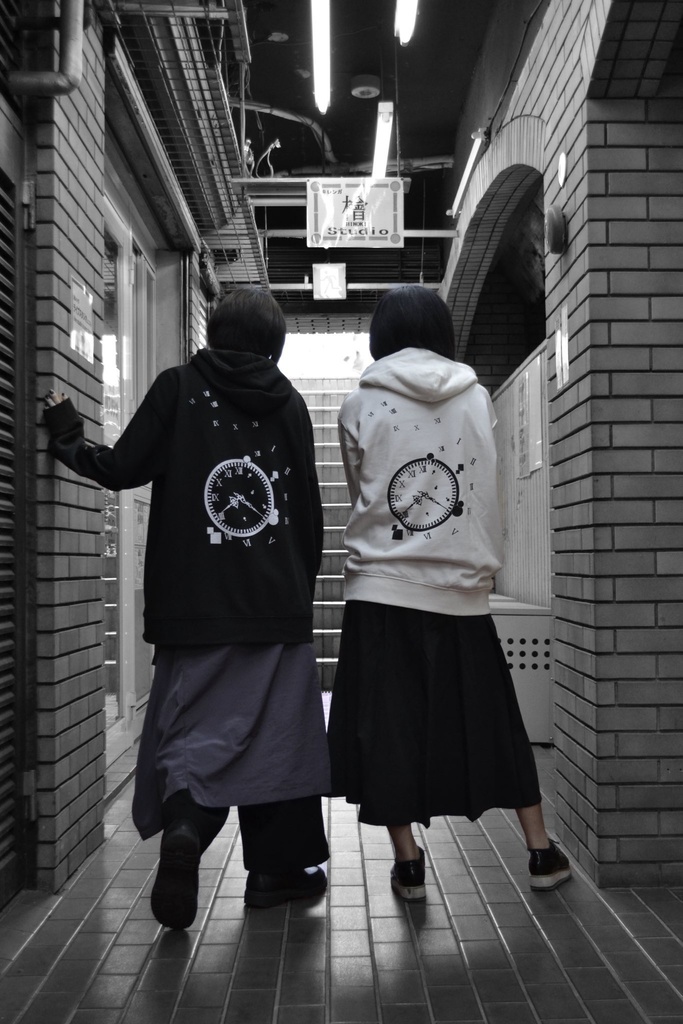 ALT+LOSS 「Time Lost」パーカー BLACK・WHITE