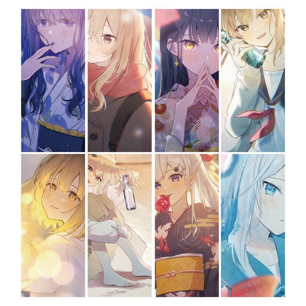 【イラスト集vol.8】晩夏にくすぶる君の熱