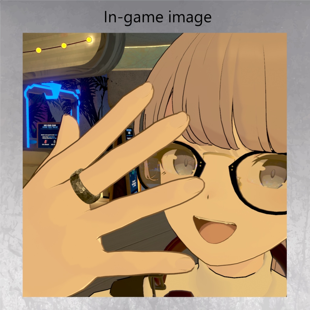 【無料】槌目リング VRChat改変用