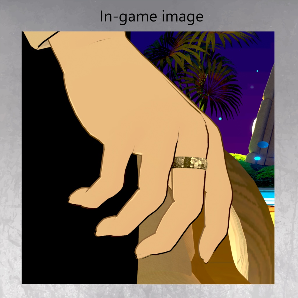 【無料】槌目リング VRChat改変用