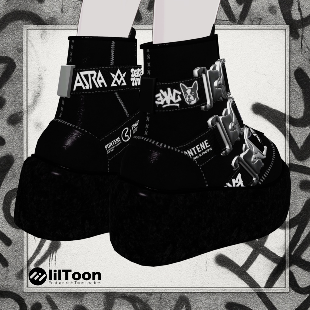 【MA対応】バックル付きブーツ ◎シェイプキー対応◎