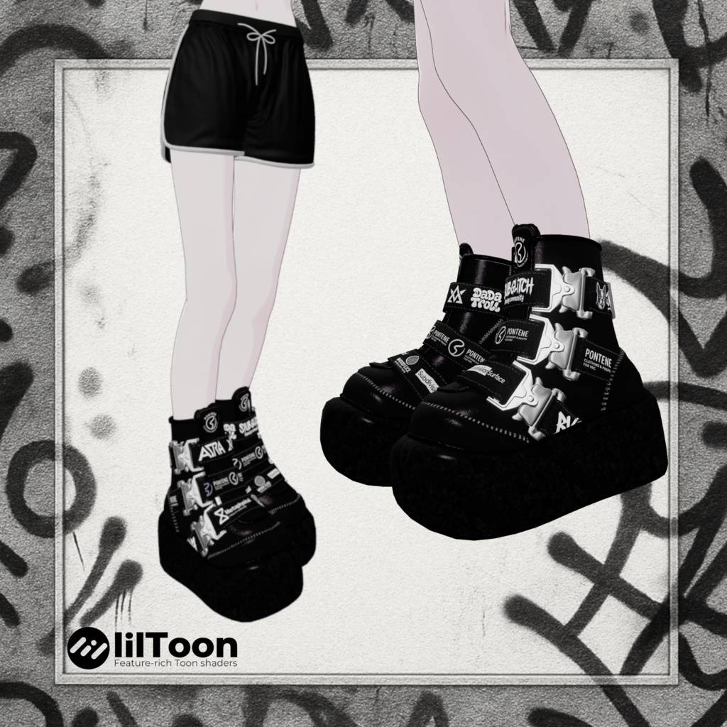 【MA対応】バックル付きブーツ ◎シェイプキー対応◎