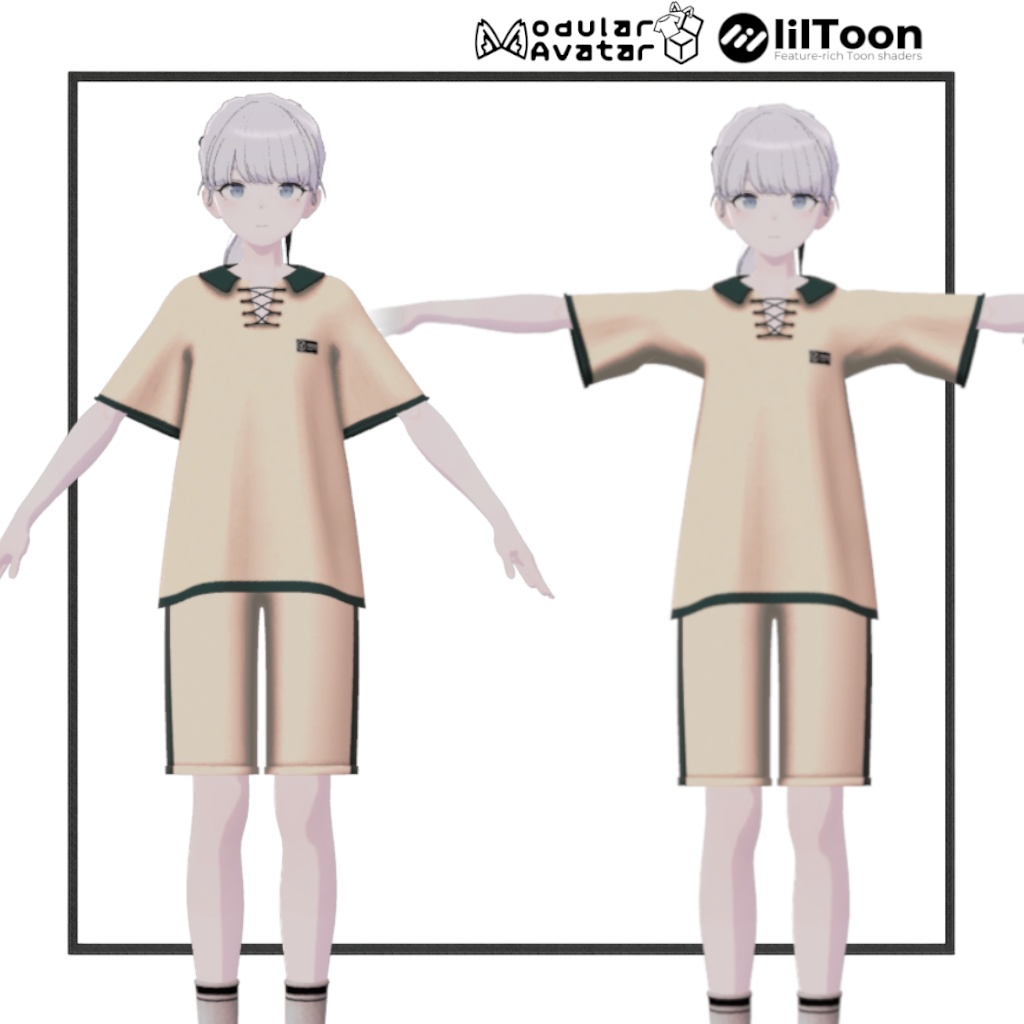 【MA対応】オーバーサイズポロ&スニーカー