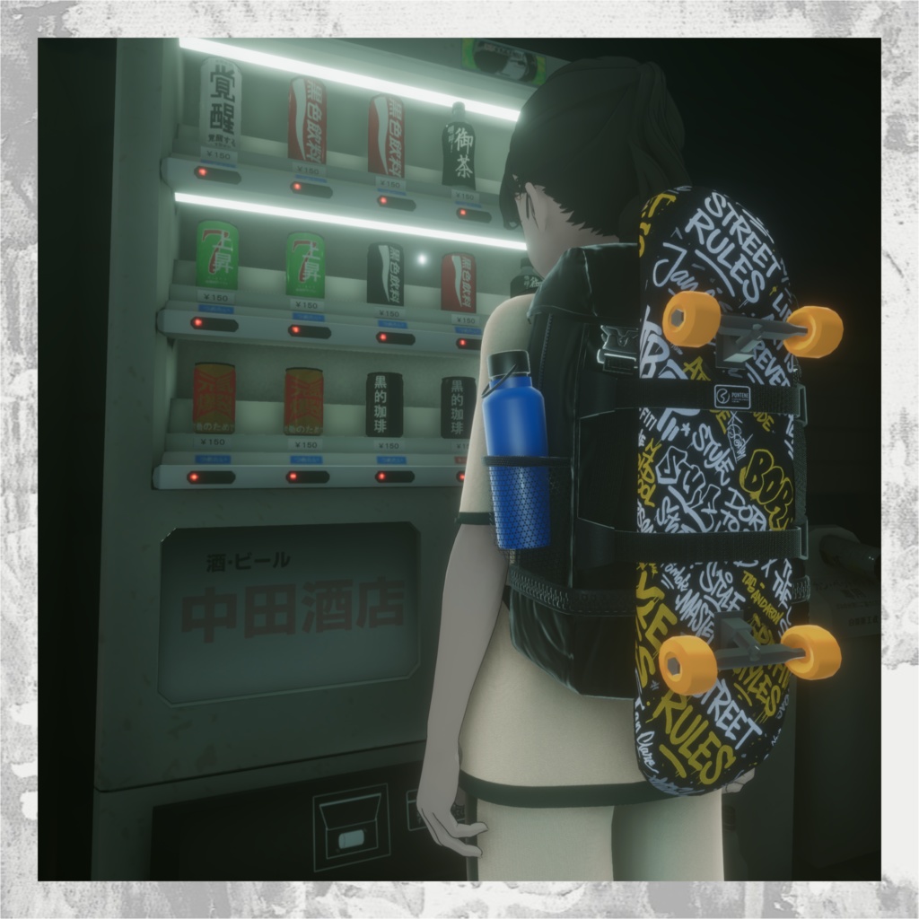 ◎好きな画像で楽しめる◎スケボー付きバックパック