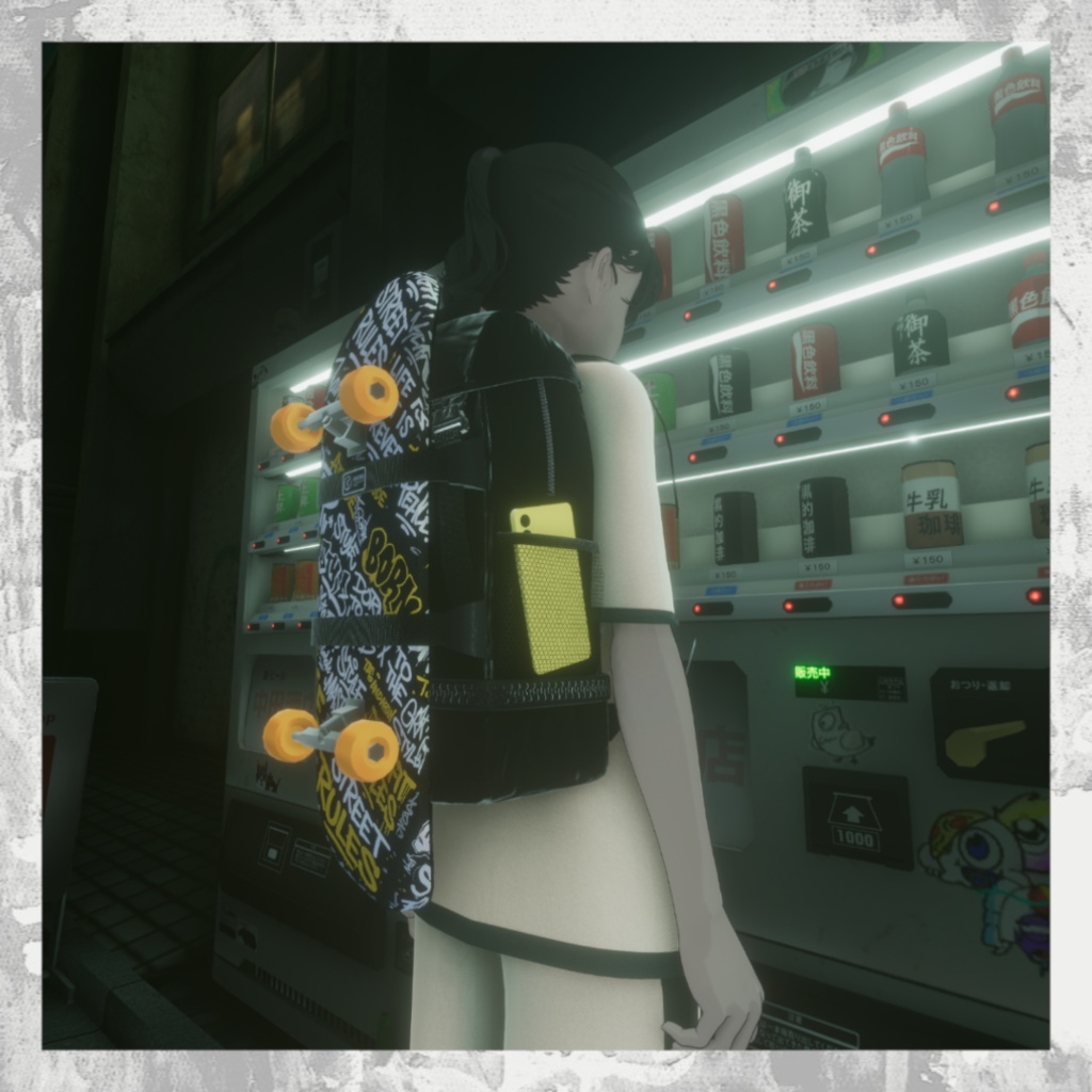 ◎好きな画像で楽しめる◎スケボー付きバックパック