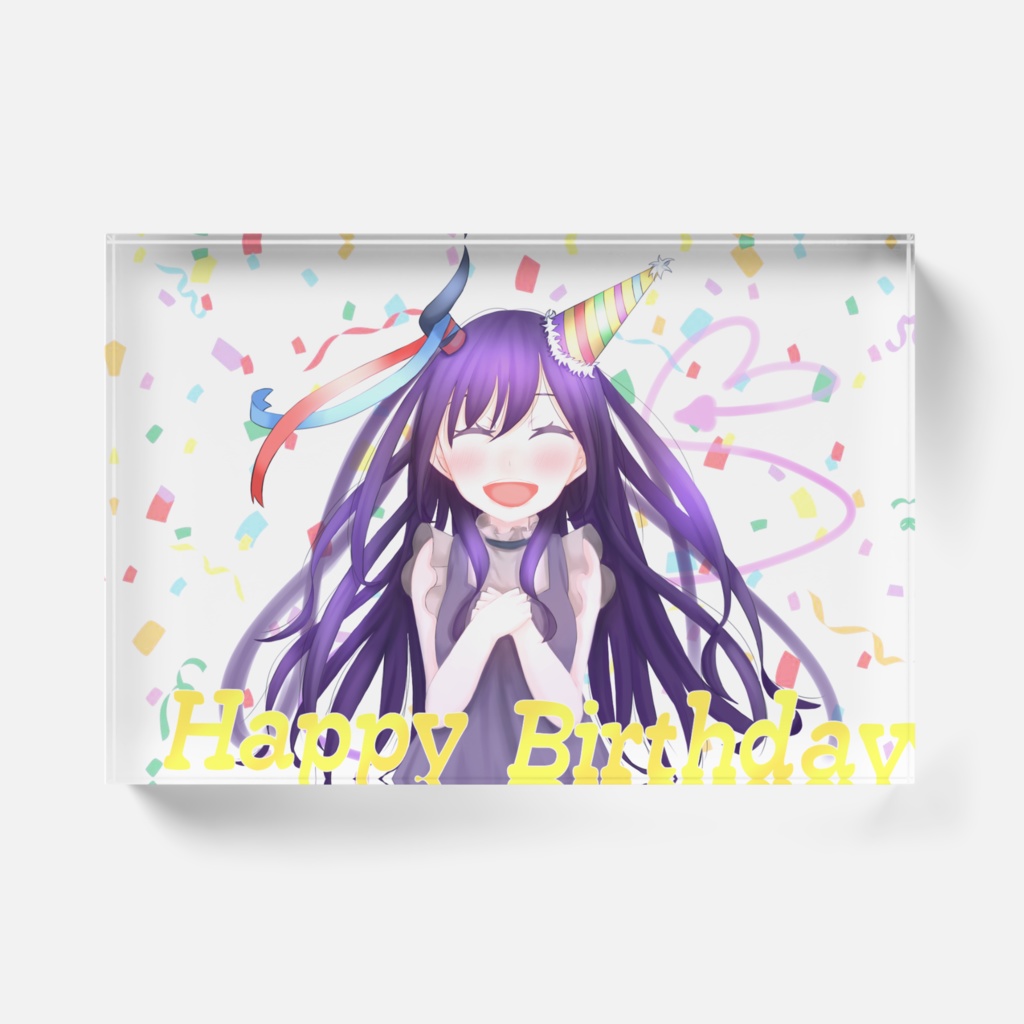 りんごHBDアクリルブロック