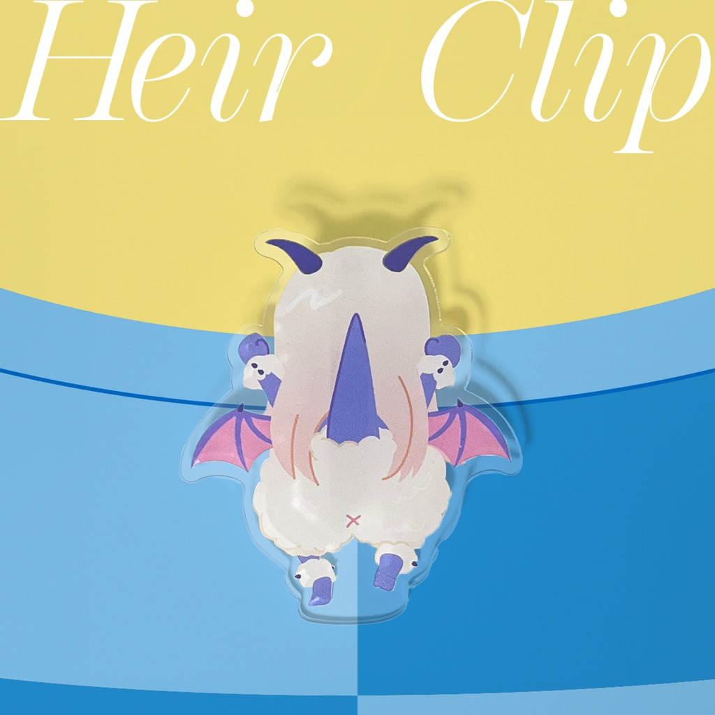 魔ホチャンしがみつきヘアクリップ