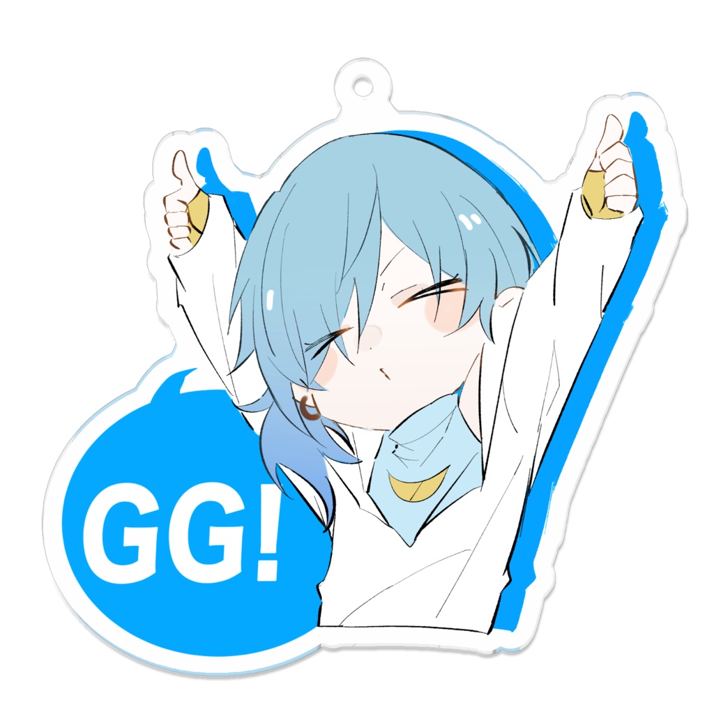 GGスタンプアクリルキーホルダー