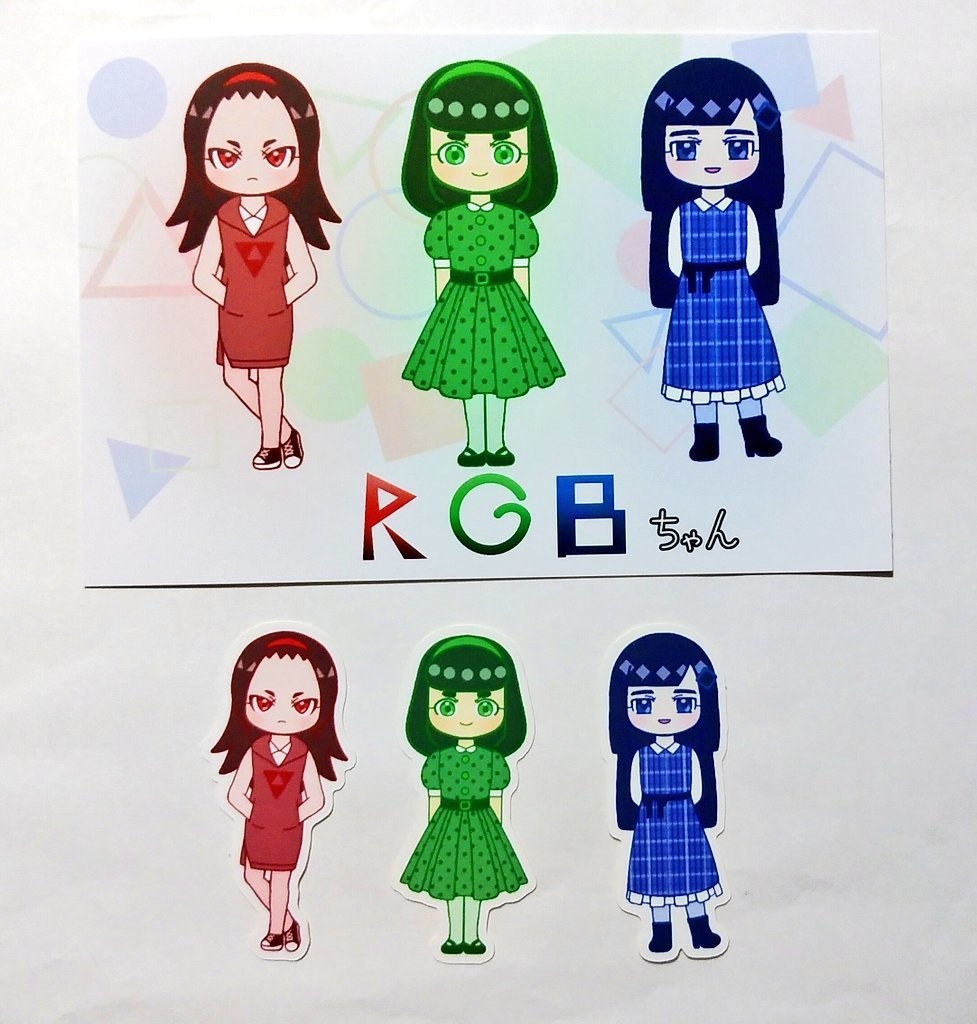 オリジナルキャラクター  ポストカード＋シール3枚