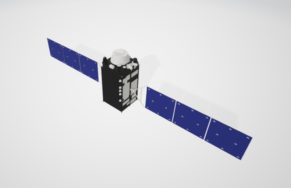 準天頂衛星「みちびき」　3Dモデル