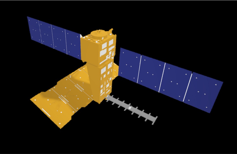 地球観測衛星「だいち4号」 3Dモデル