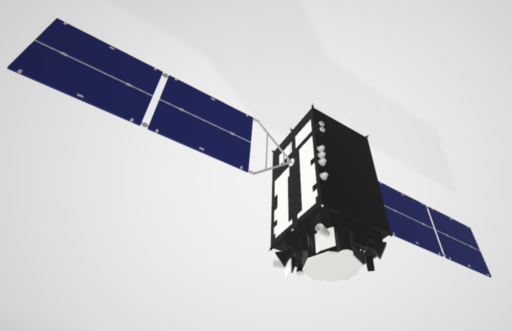 準天頂衛星「みちびき5号機」3Dモデル