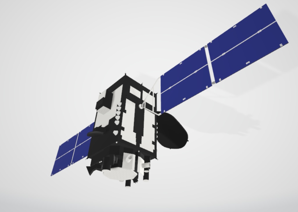 測位衛星「みちびき7号機」3Dモデル