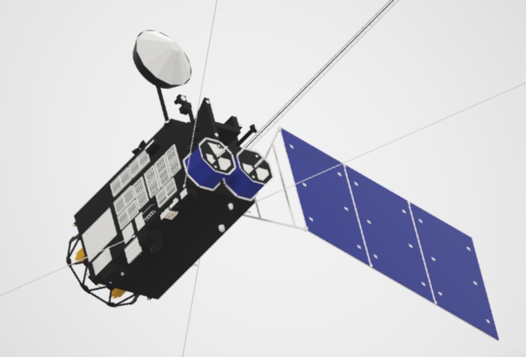 月周回衛星「かぐや」3Dモデル