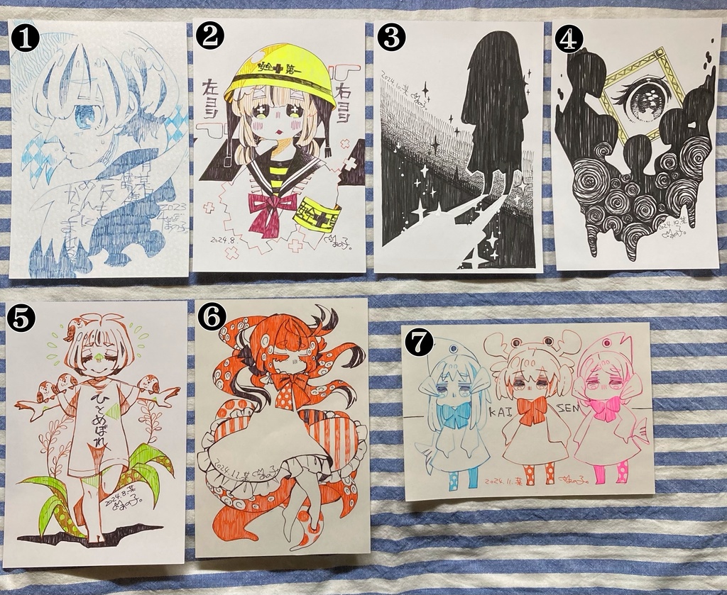 ミニ原画のオンライン販売の告知です⭐️ 2024年9月25日 20:00