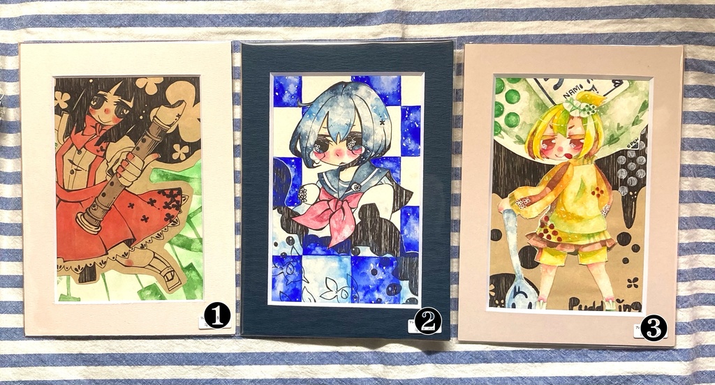 額装なしミニ原画ご。