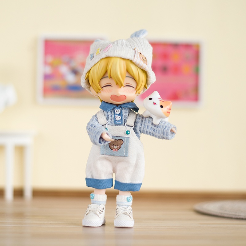 白い熊可愛いお洋服セット オビツ11服