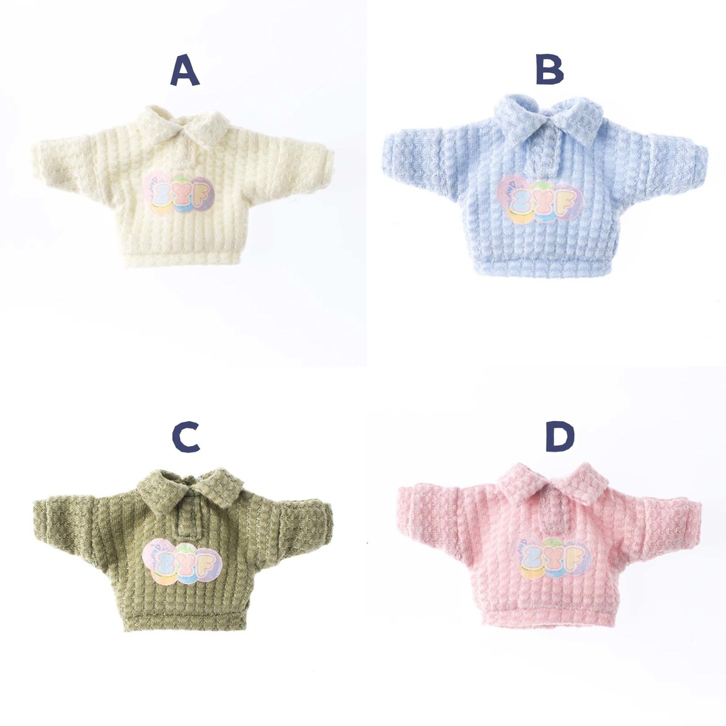 マカロン色ポロシャツ長袖 オビツ11服