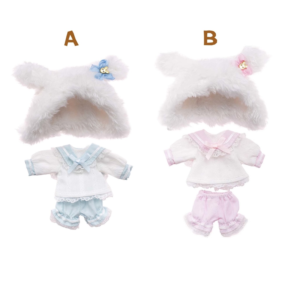 ぬいぐるみウサギ お洋服セットオビツ11服