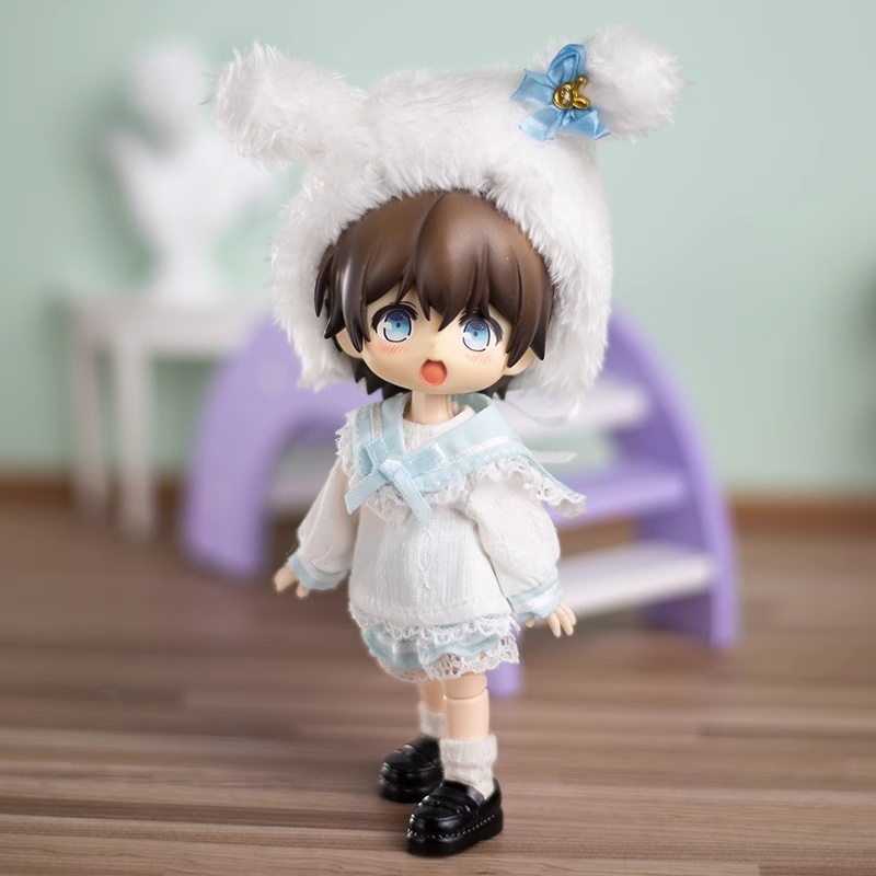 ぬいぐるみウサギ お洋服セットオビツ11服