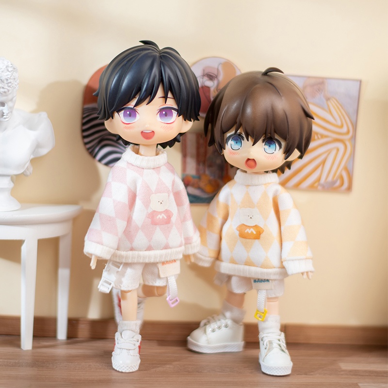 ダイヤ柄スウェットシャツ 単品  オビツ11服