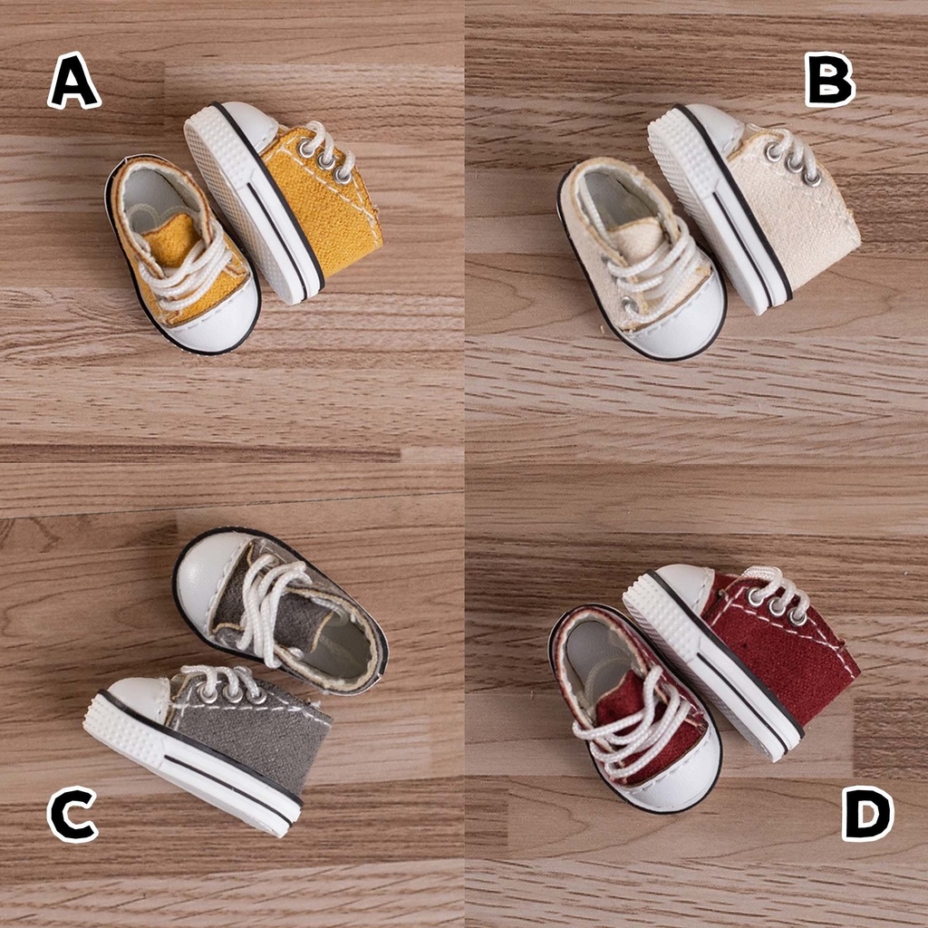 8つの色 キャンバスシューズ オビツ11靴