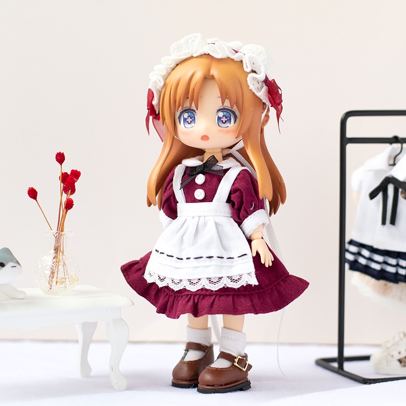4色 メイド服セット オビツ11服