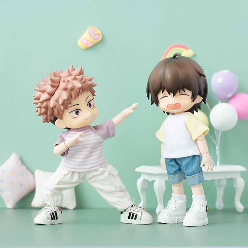 切り替えデザインTシャツ 単品 オビツ11服