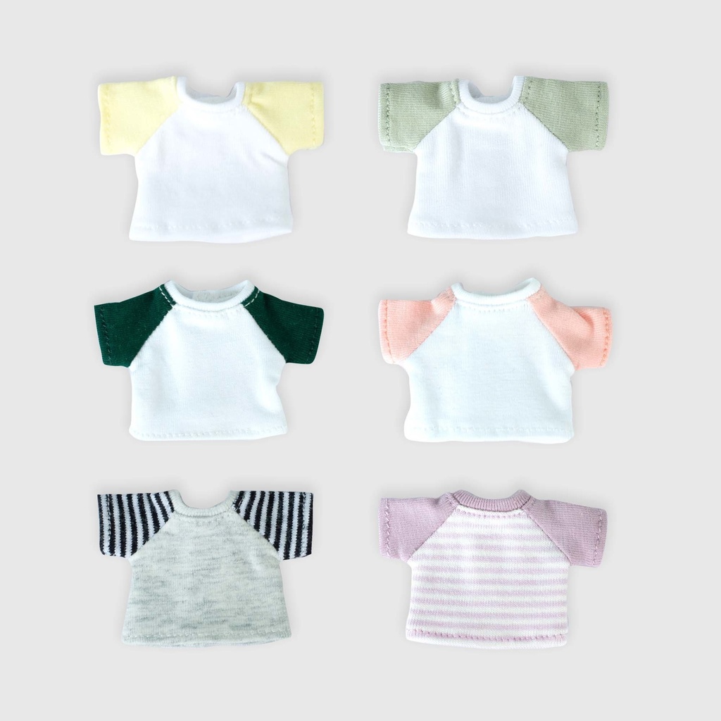 切り替えデザインTシャツ 単品 オビツ11服