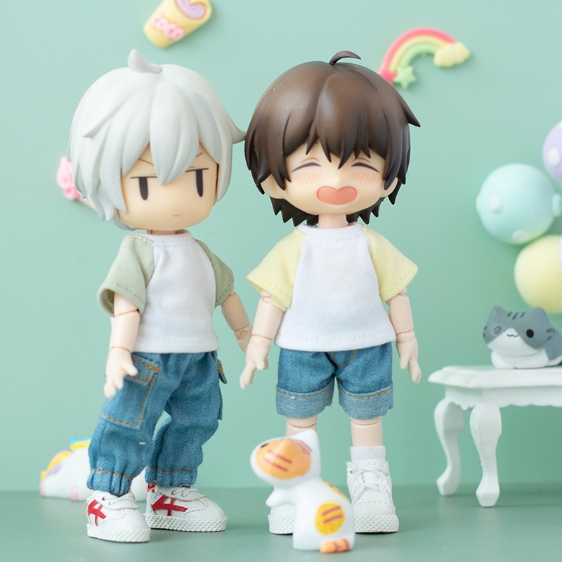 切り替えデザインTシャツ 単品 オビツ11服