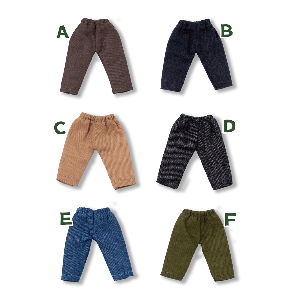 6つの色 ダークトーンパンツ 単品 オビツ11服