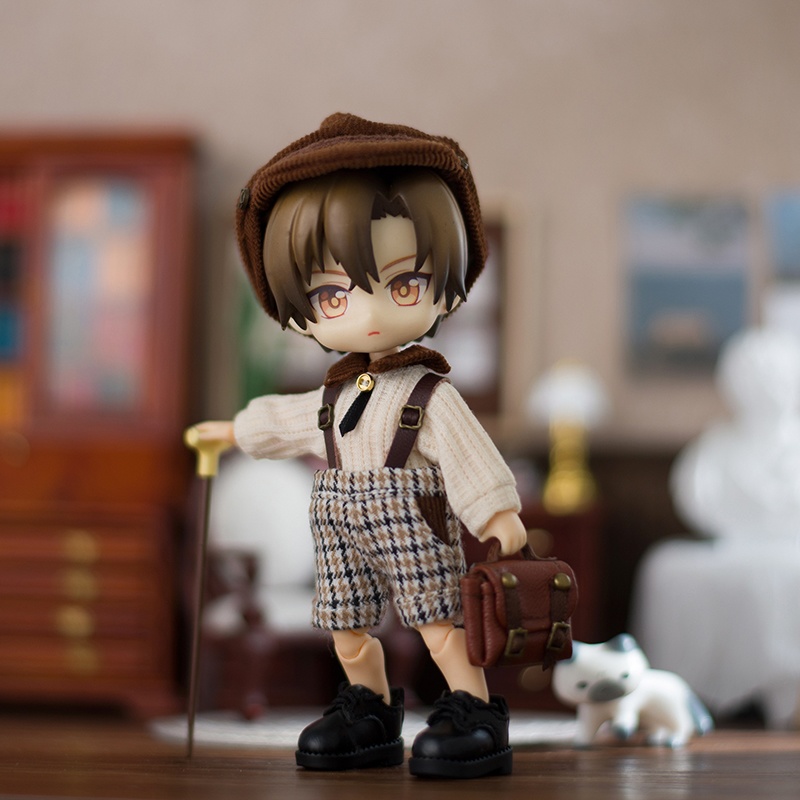 イギリス風吊りズボン お洋服セット オビツ11服
