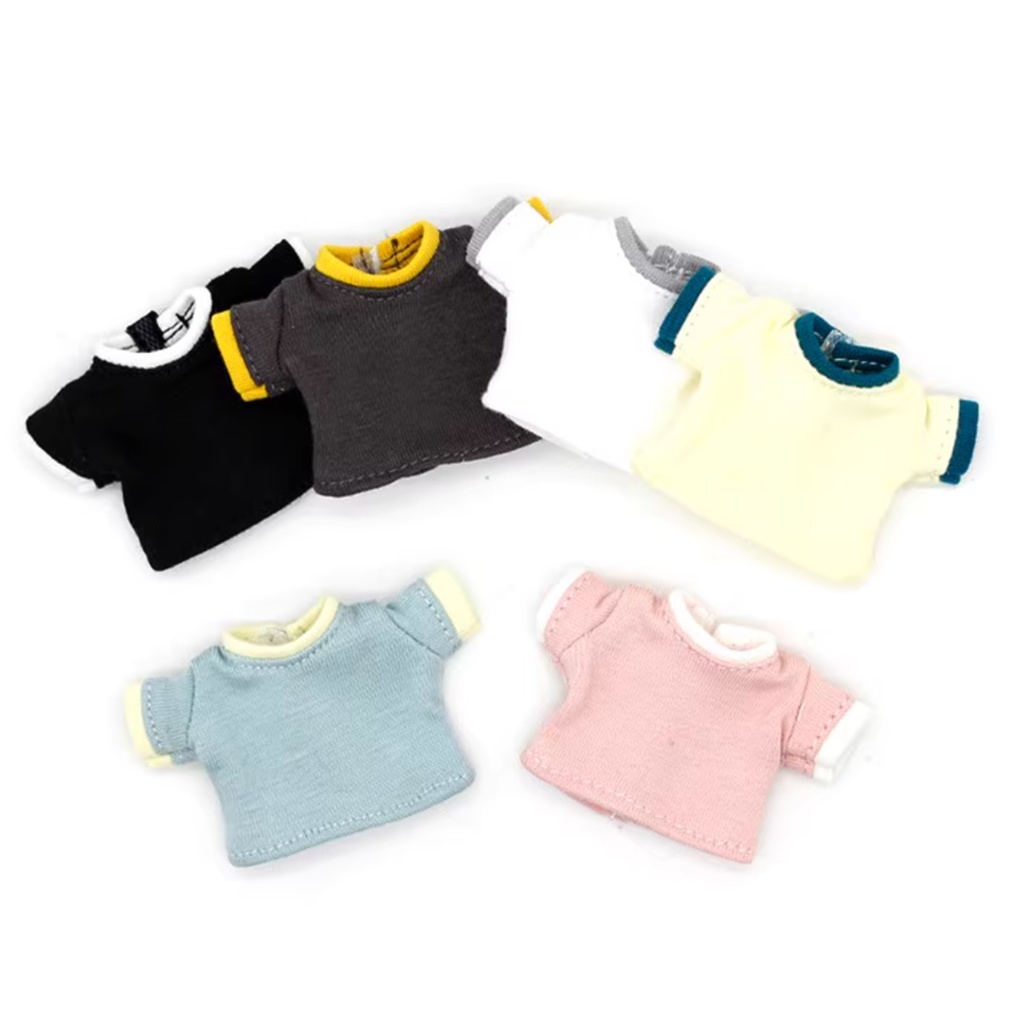 6色 切り替えデザインTシャツ 単品 オビツ11服