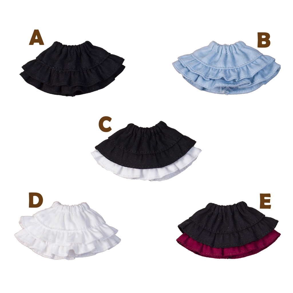 5色 ショートケーキスカート 単品 オビツ11服