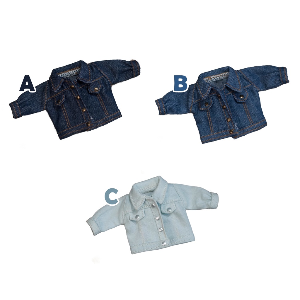 3色 デニムジャケット 単品 オビツ11服