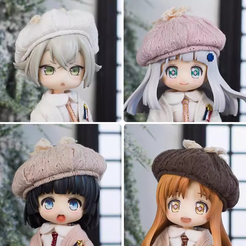 4色 六角ペインターハット ベレー帽 単品 オビツ11服