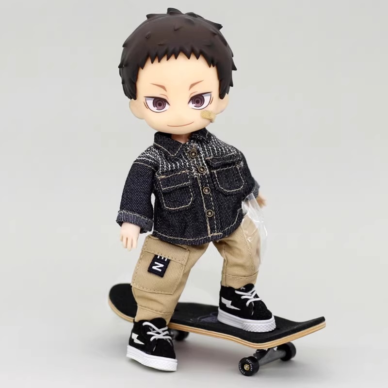 3色 ストライプデニムジャケット 単品 オビツ11服
